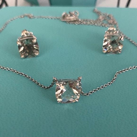 Tiffany & Co. Prasiolite Sparkler Necklace and Earrings - Picture 2 of 11